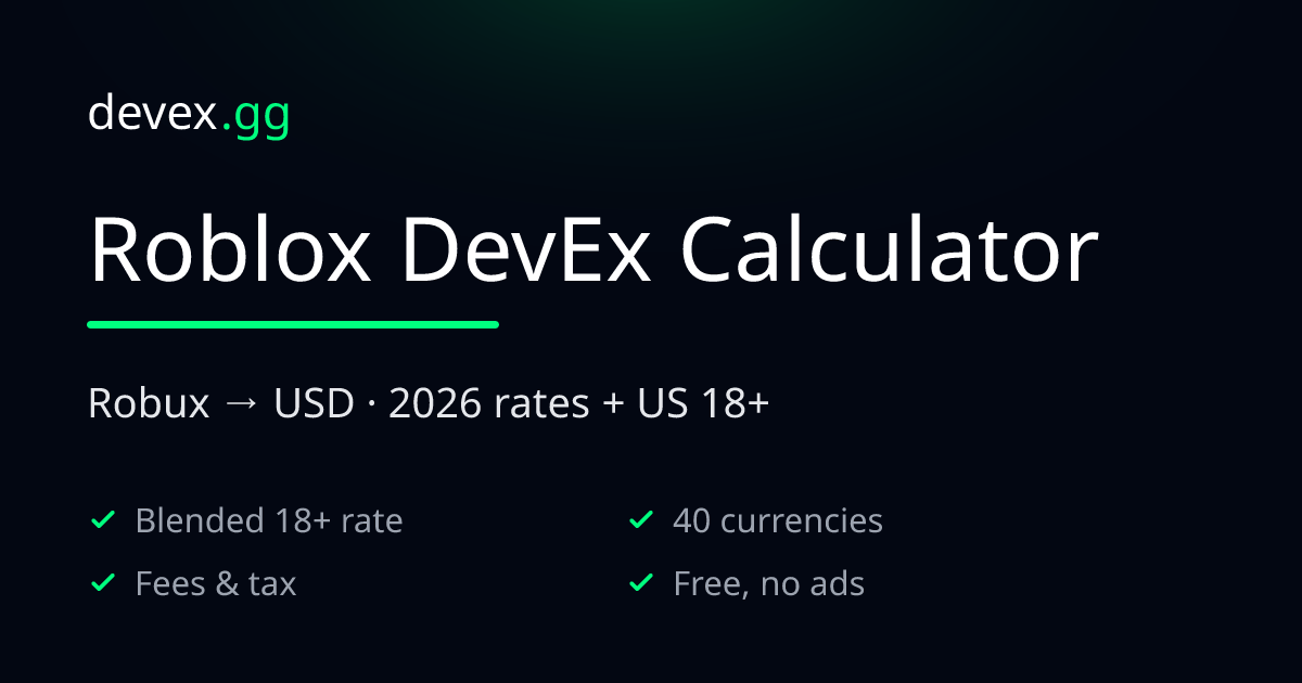 Guide Roblox DevEx Calculator Maximize Earnings